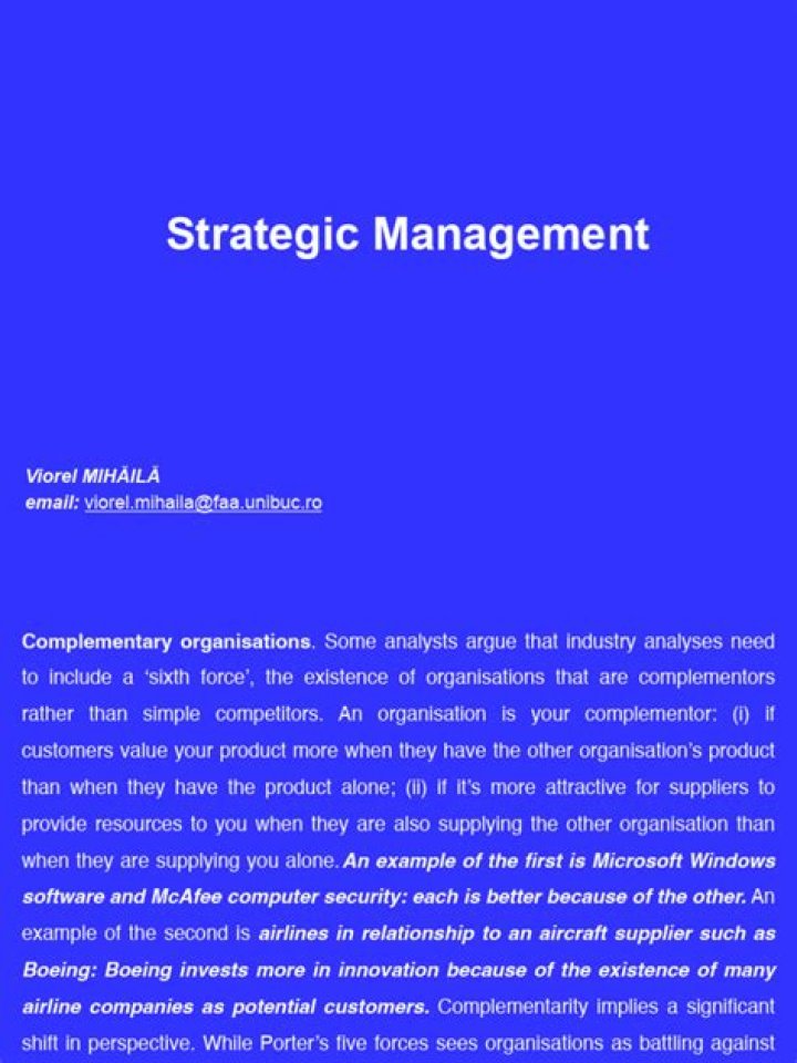 Strategic Management and Competitive Advantage: Mastering Business Strategy PDF