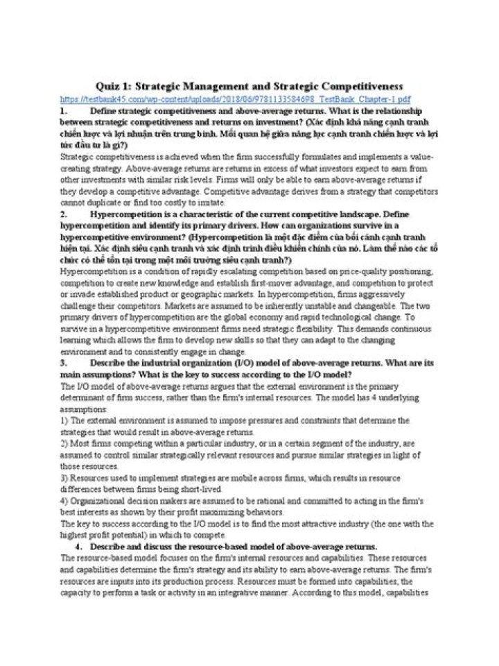 Mastering Strategic Management & Building Strategic Competitiveness: A PDF Guide