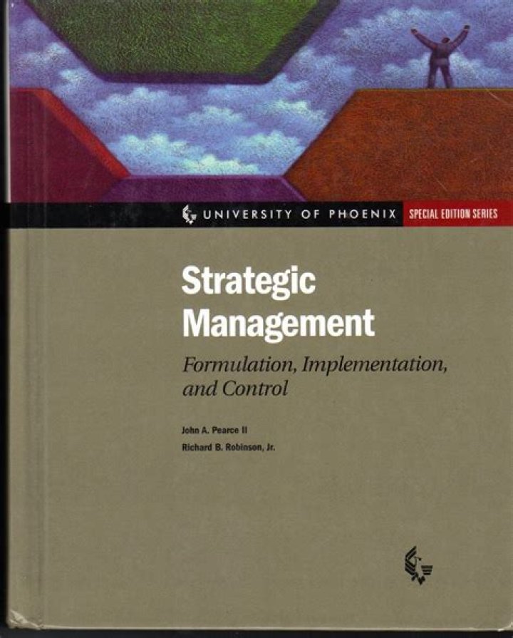 Strategic Management Formulation, Implementation & Control: Pearson Robinson’s Framework PDF
