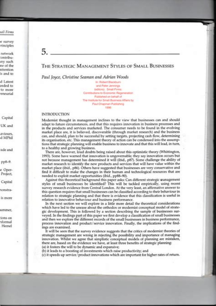 Strategic Management in Small Business: A Practical PDF Guide