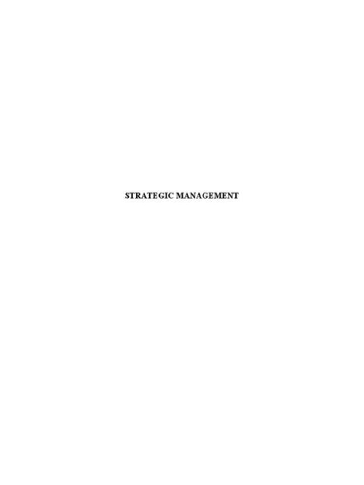 Master Strategic Management MBA: Essential PDF Guide