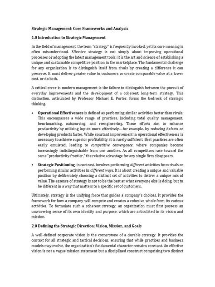 Essential Strategic Management Research Papers PDF for Academic Excellence