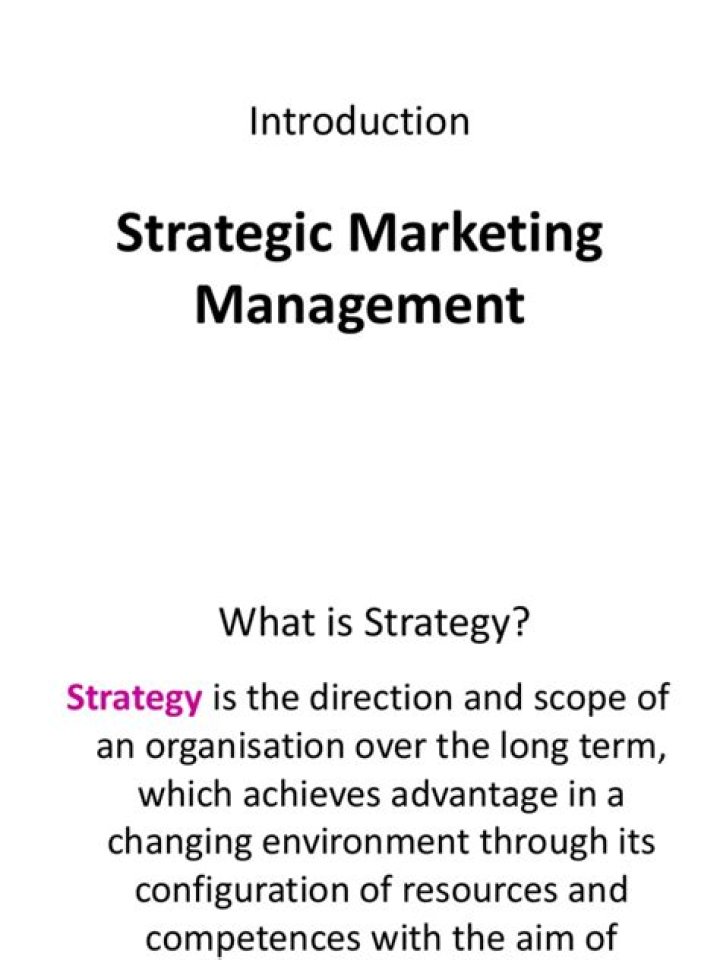 Strategic Marketing Management PDF: Mastering Effective Campaigns