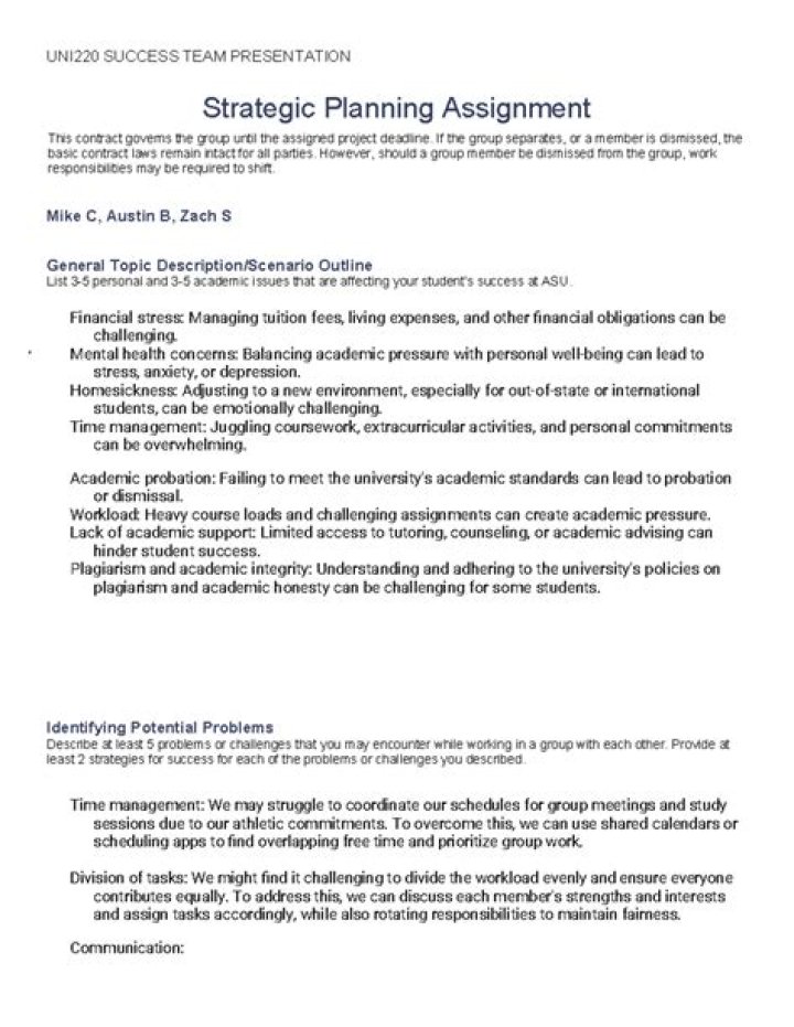 Strategic Planning Assignment PDF: Expert Guide & Template