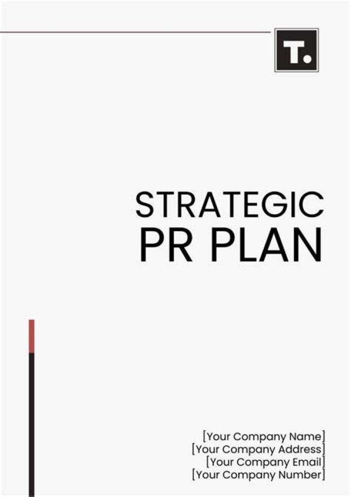 Strategic PR Plan Example PDF: Boost Brand Impact Fast