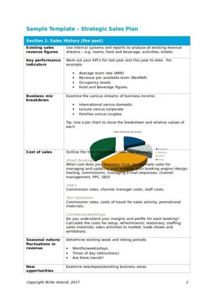 Strategic Sales Plan Examples PDF for High-Performance Results