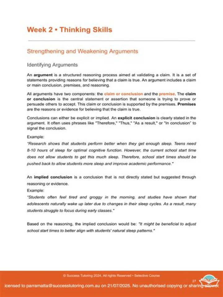 Strengthening and Weakening Arguments: Critical PDF Analysis & Study Guide