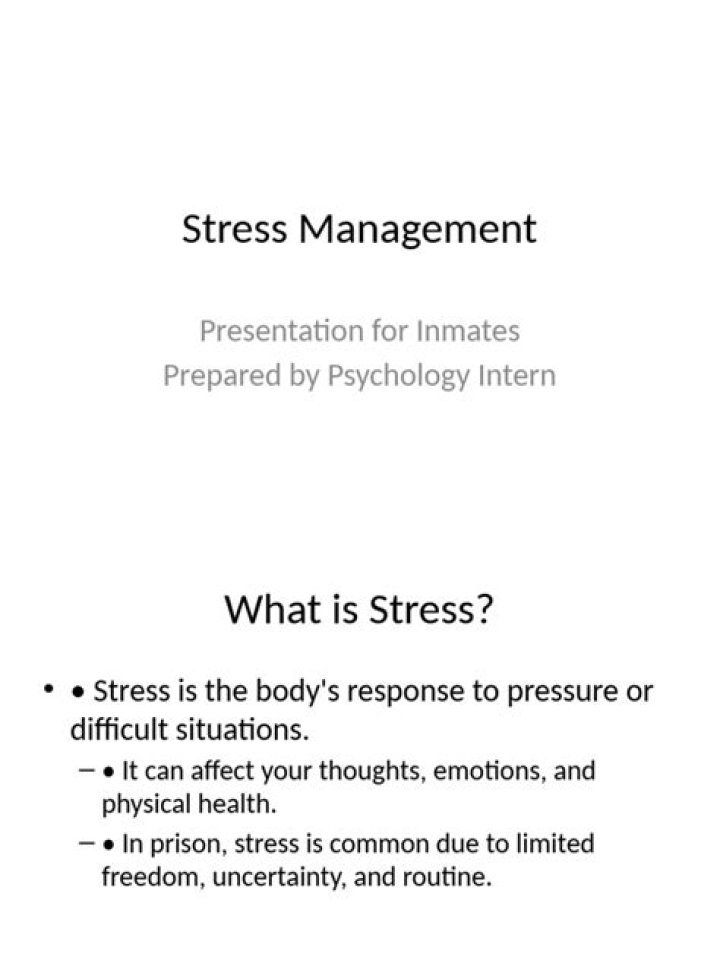 Stress Management Techniques for Inmates: Essential PDF Guide