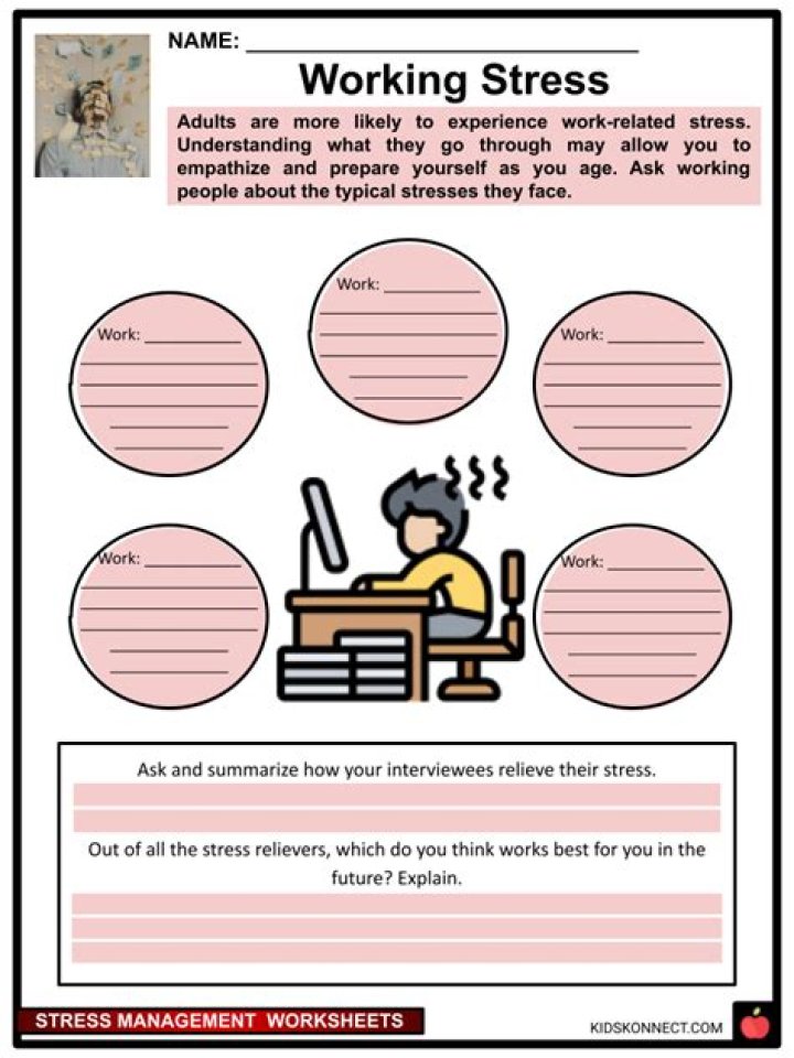 Stress Worksheets for Adults PDF – Free Downloadable Stress Management Tools