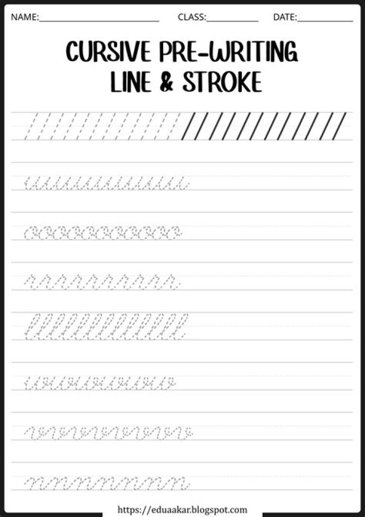 Free Stroke Handwriting Worksheets PDF for Improved Writing Skills