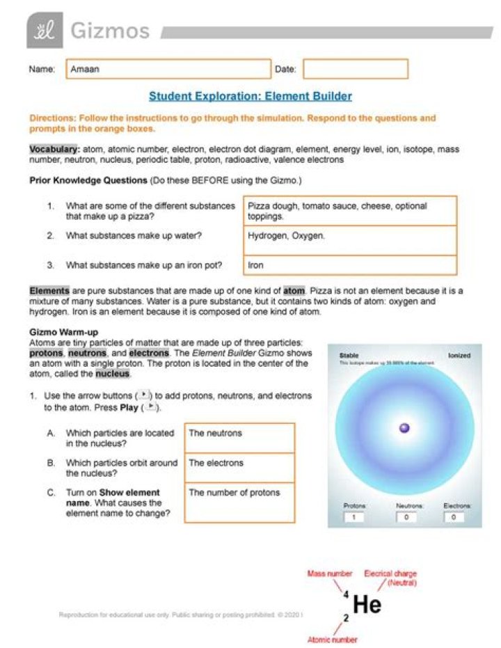 Student Exploration Melting Points Gizmo Answer Key PDF