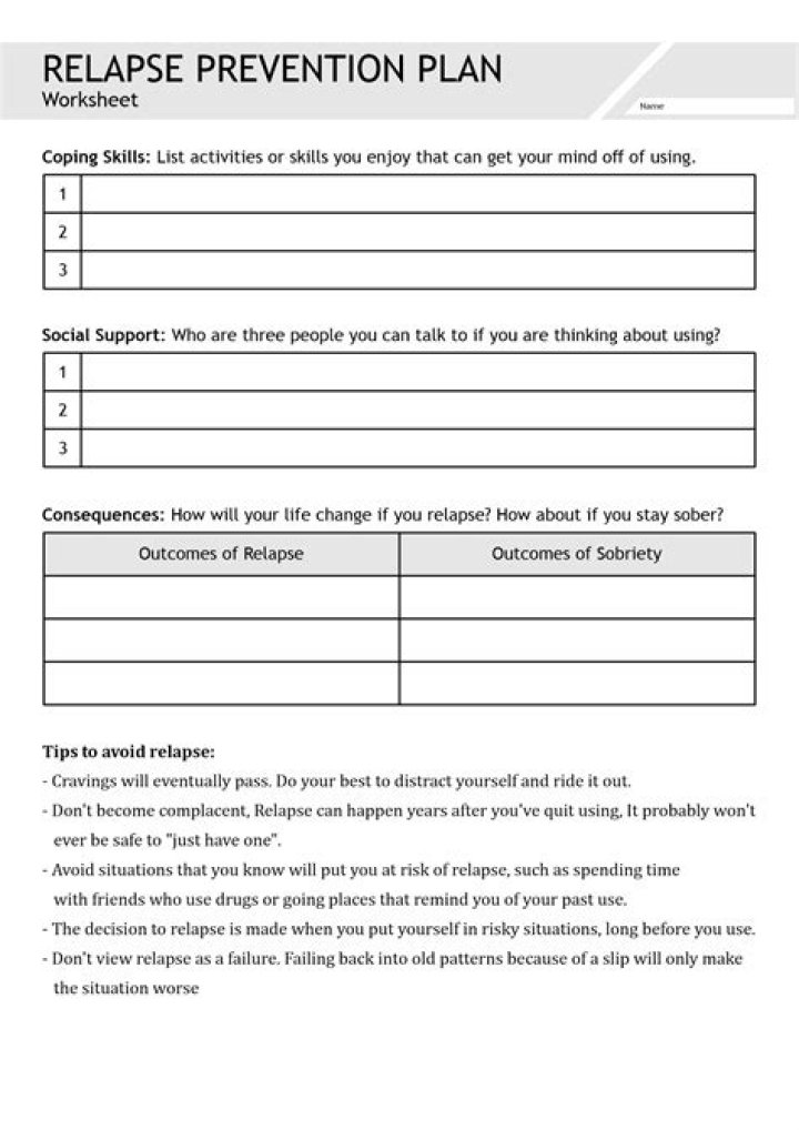 Free Substance Abuse PDF Worksheets for Recovery Support