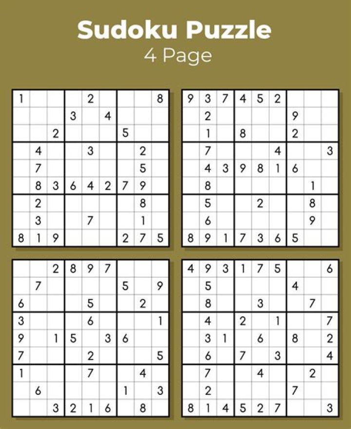 Free Sudoku Worksheets PDF for All Skill Levels