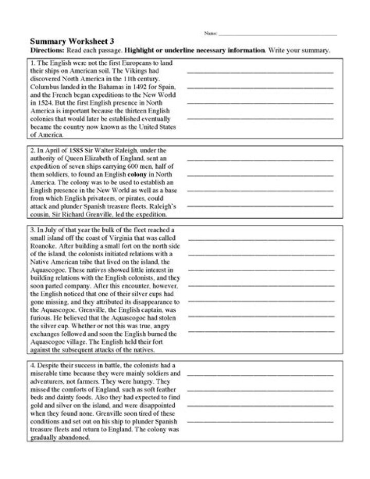 Free 2nd Grade Summarizing Worksheets PDF for Easy Learning