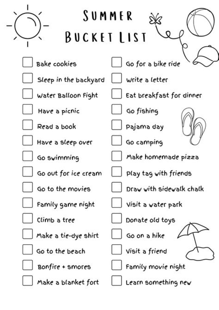 Summer Bucket List for Kids PDF: Fun Activities to Enjoy This Summer