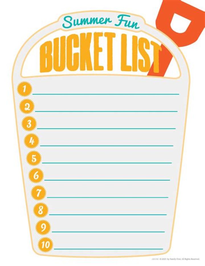 Summer Bucket List Free Printable PDF – Print & Check Off Your Summer Goals