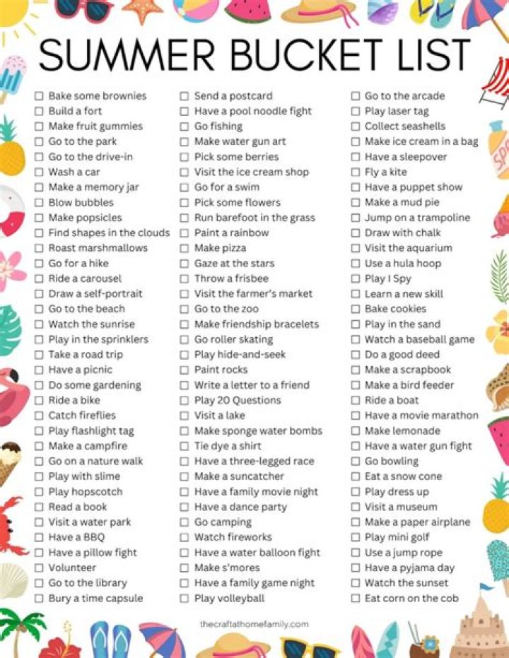 Free Summer Bucket List PDF: Plan Your Perfect Summer Now