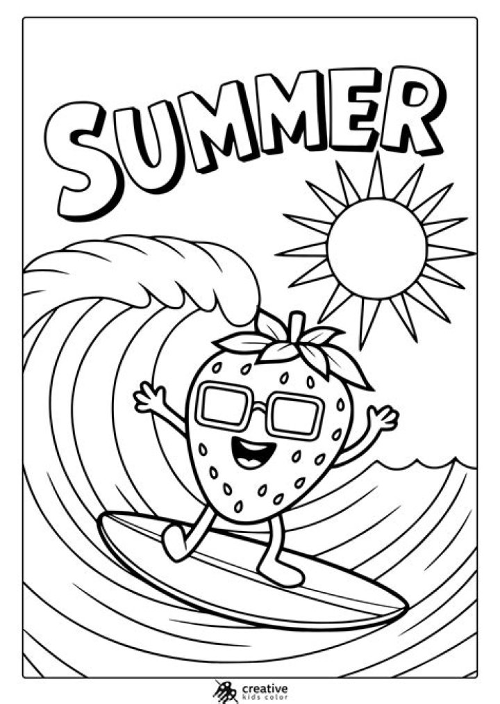 Free Summer Coloring Sheets PDF – Print & Color Any Season