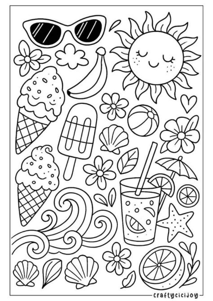 Free Summer Coloring Sheets PDF – Printable Fun for Kids