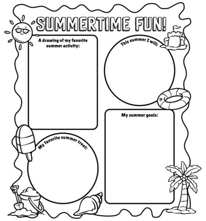 Summer Fun Worksheets PDF for Kids – Printable Activity Pages