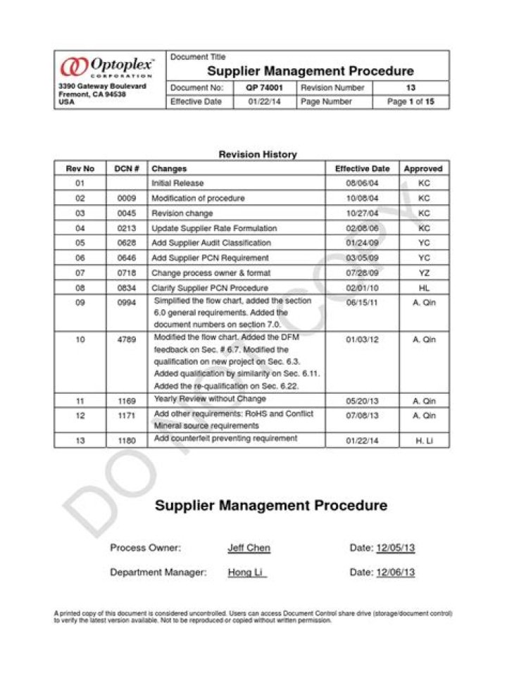 Supplier Management Procedure PDF: Streamline Procurement & Compliance