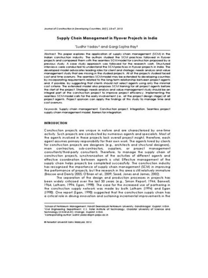Comprehensive Supply Chain Management Research Paper PDF: Key Insights & Analysis