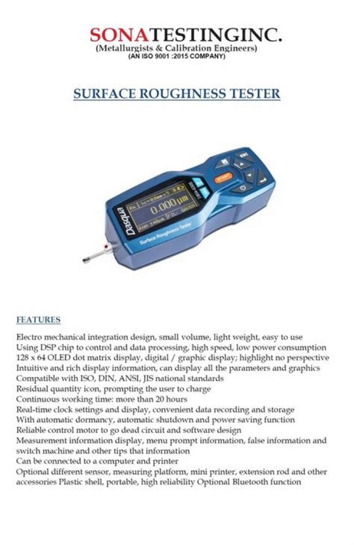 Surface Roughness Tester PDF: Accurate Measurement Guide & Analysis