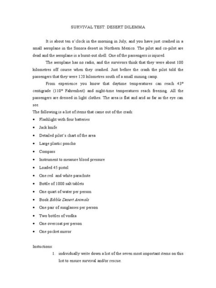 Survival Test PDF: Essential Preparedness Guide & Testing Guide