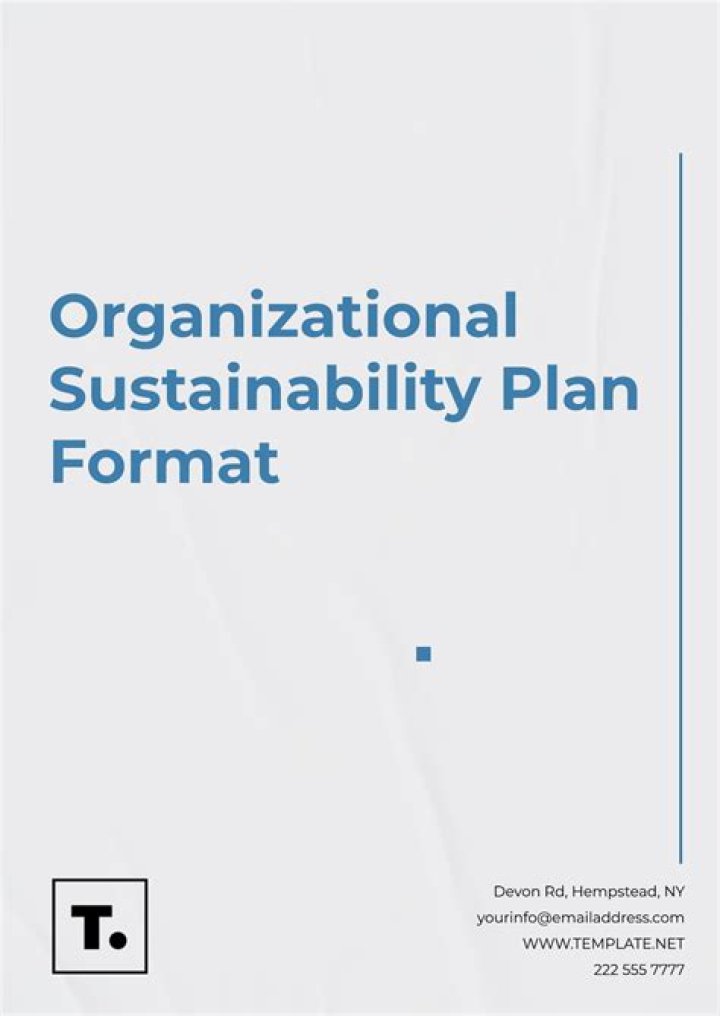 Sustainability Plan Example PDF – How to Create One