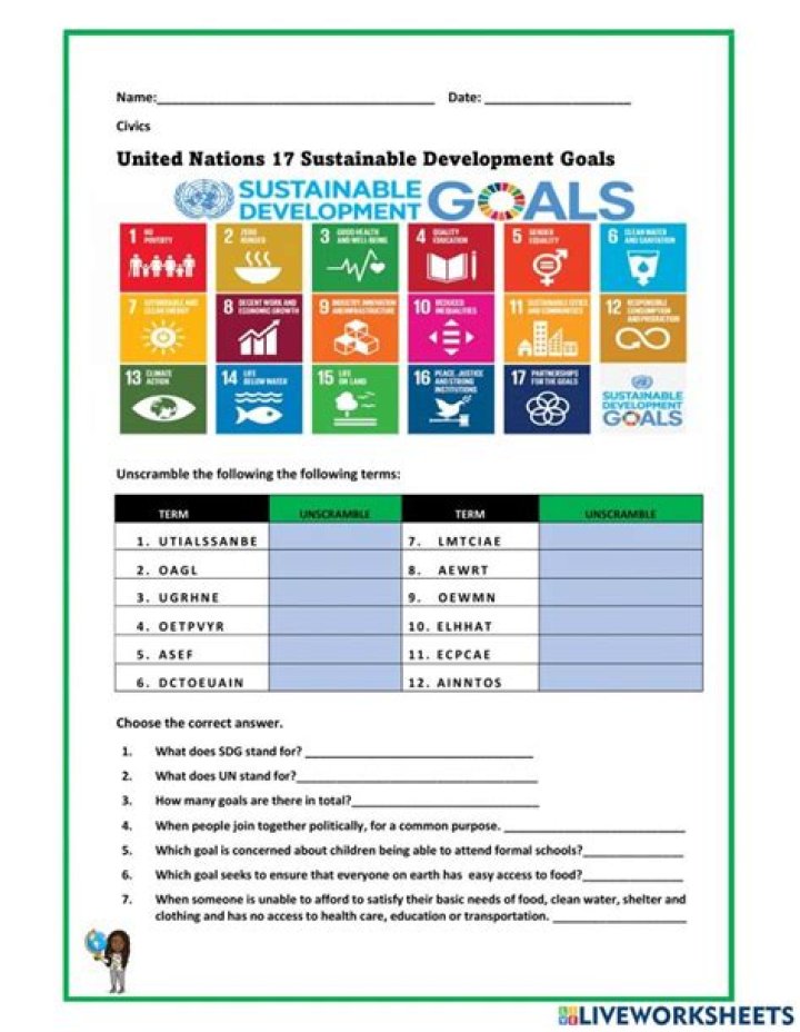 Free Sustainable Development Worksheet PDF – Guide to Eco-Friendly Progress