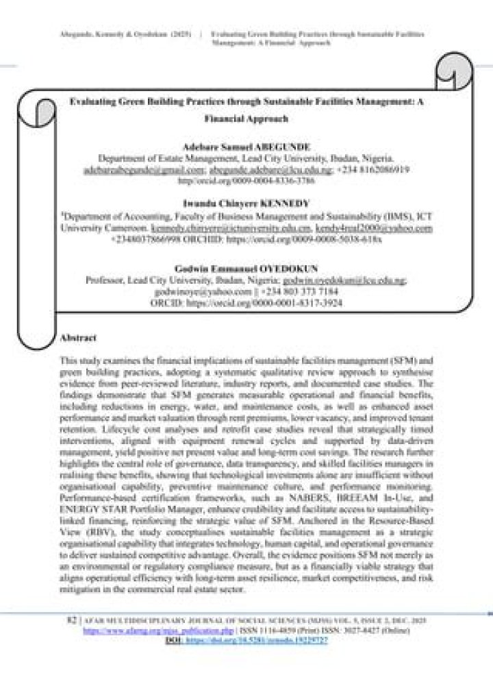 Sustainable Facilities Management: Expert PDF Guide