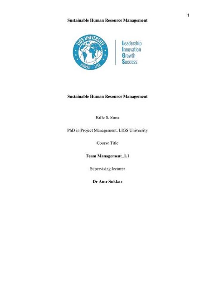 Sustainable HR Management PDF: Strategies for Eco-Friendly Workforce Leadership