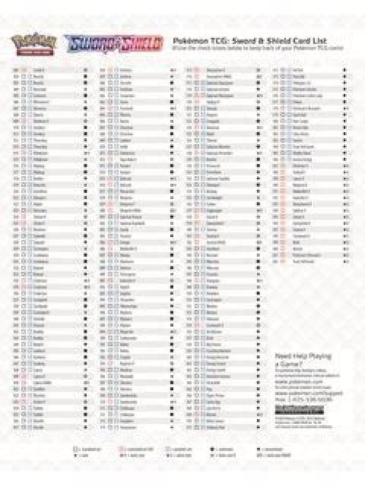 Sword and Shield Promo Card List PDF – Free Download
