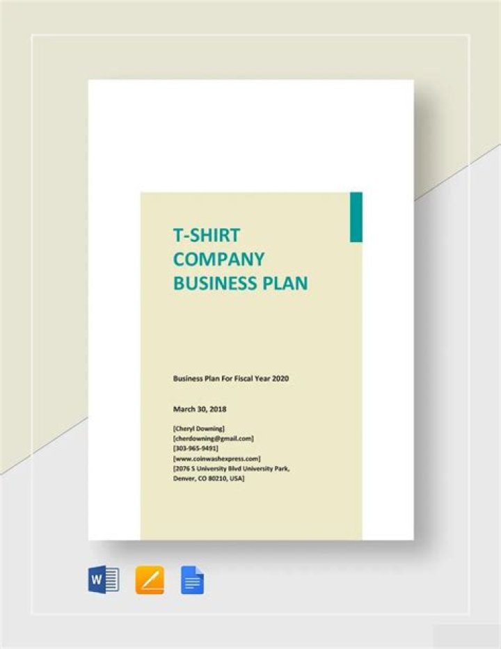 Start Your T-Shirt Printing Business: Professional Business Plan PDF