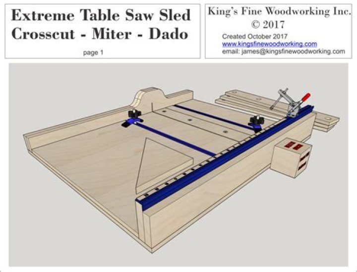 Free Table Saw Crosscut Sled Plans PDF for Precise Cuts