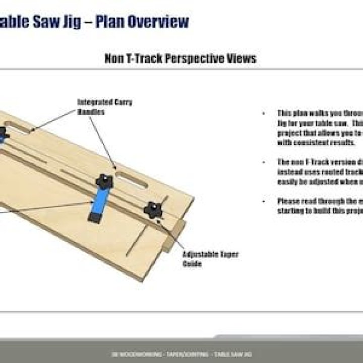 Free Table Saw Jig Plans PDF for Accurate DIY Cuts