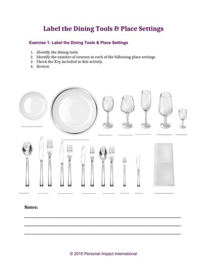 Free Table Setting Worksheet PDF for Adults – Download Now