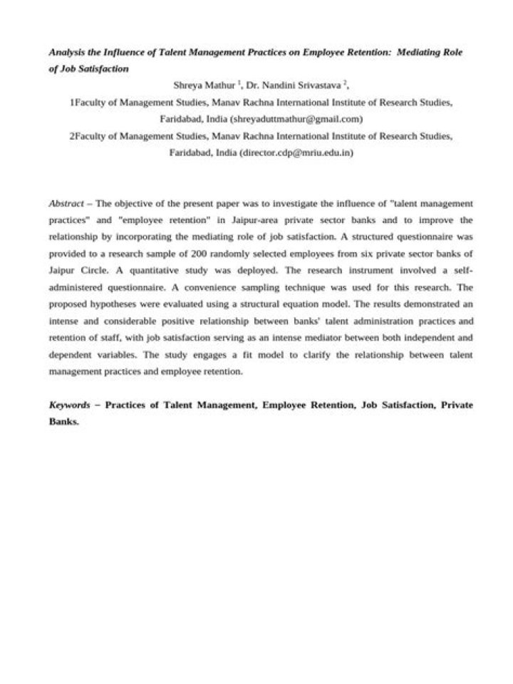Talent Management and Employee Retention: Proven Strategies in PDF
