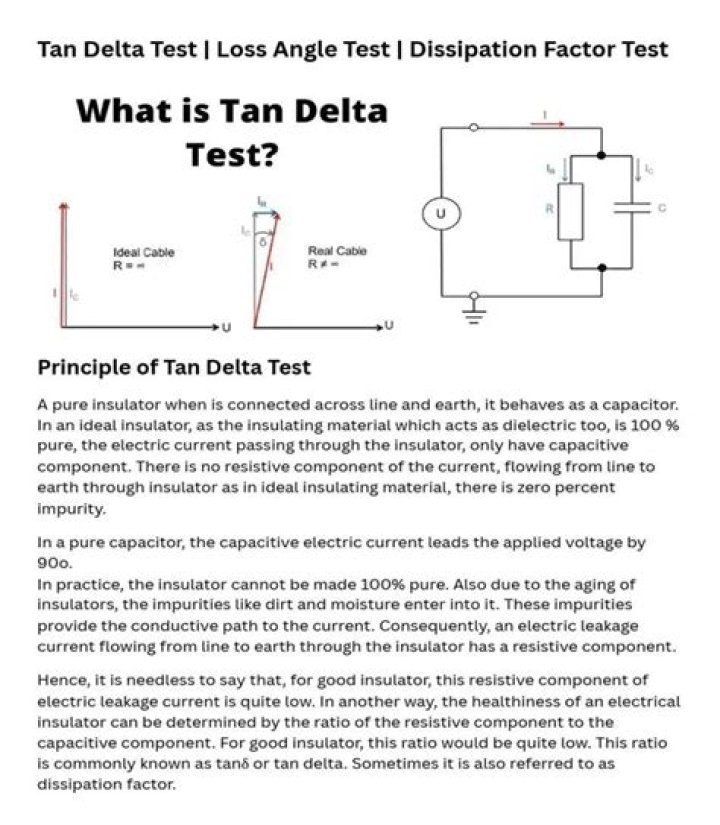 Tan Delta Test of Transformer: Essential PDF Guide for Electrical Testing