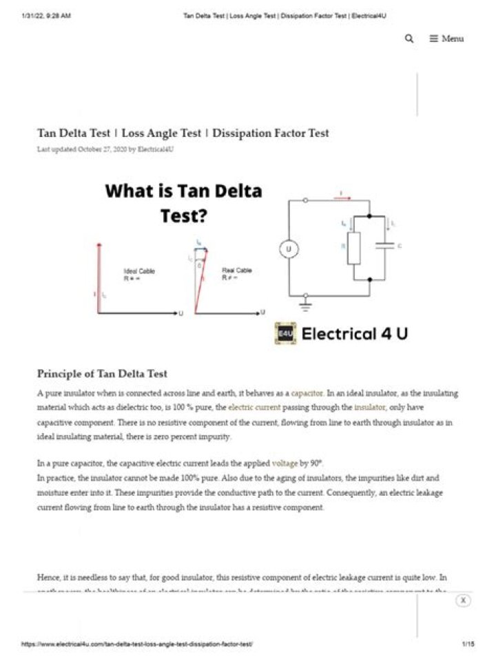 Tan Delta Test PDF Guide: Essential Testing & Analysis