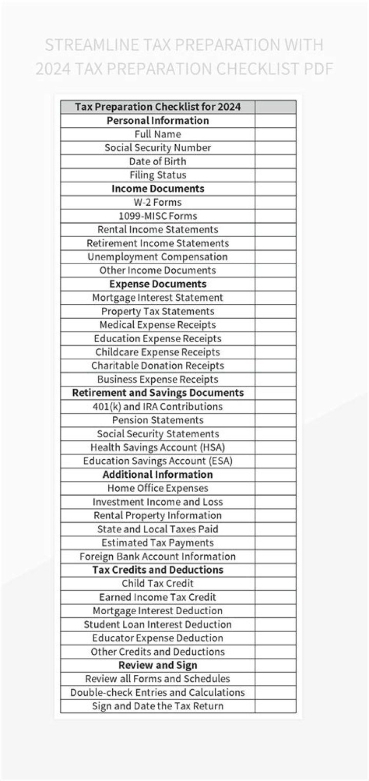 Free 2023 Tax Preparation Worksheet PDF Download – Easily Prepare Your Taxes
