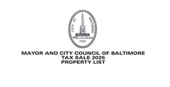 Baltimore City Tax Sale List PDF 2025 – Buy Property at Auction