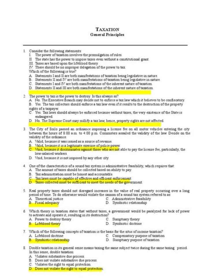 Taxation Questions and Answers: Your Complete PDF Guide
