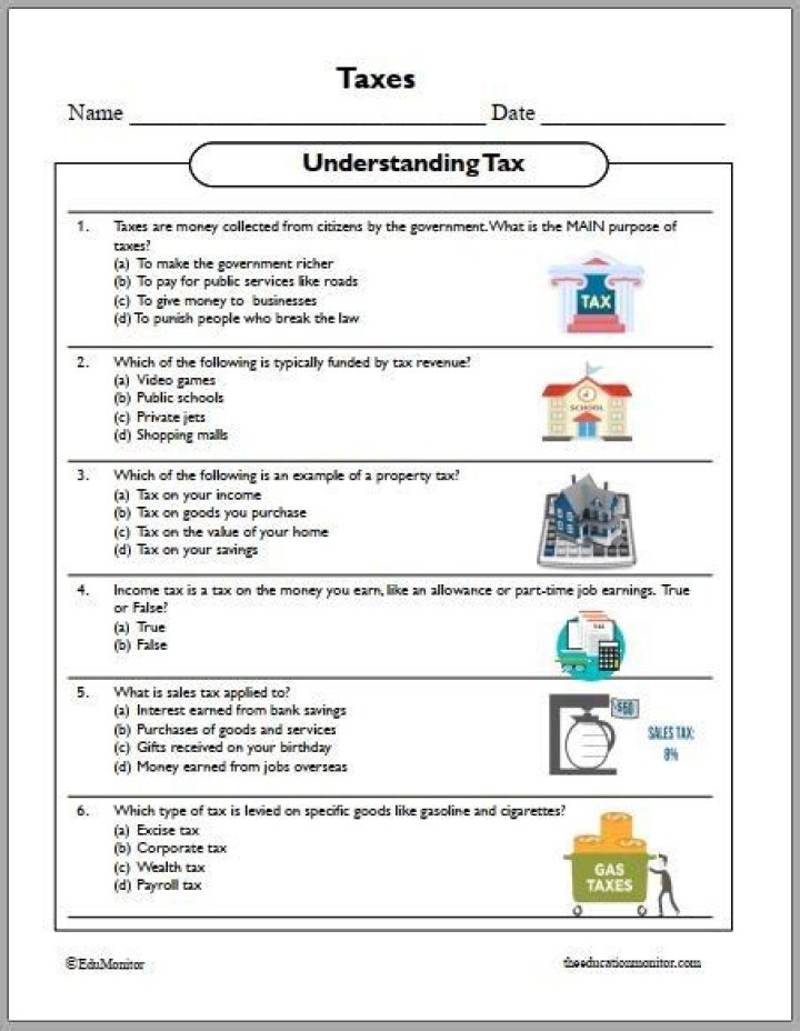 Download Free Taxes Worksheet PDF for Accurate Filing