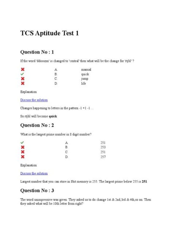 TCS Aptitude Questions PDF: Master Exam Prep with Top Practice Papers