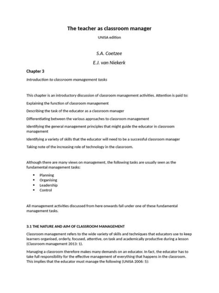 Teacher as Classroom Manager PDF: Master Classroom Control and Organization