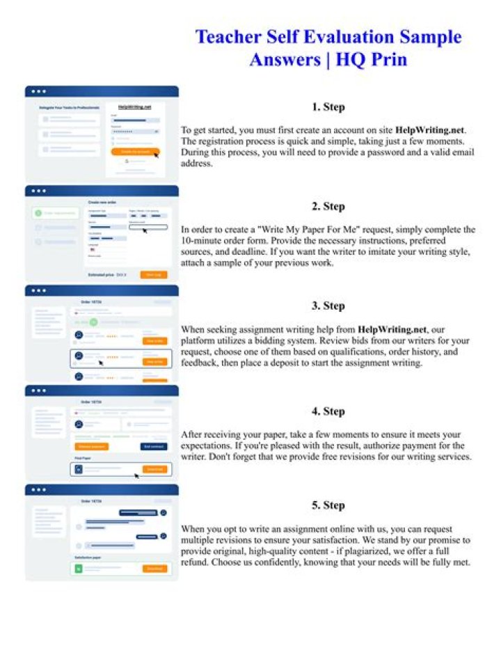 Teacher Self-Evaluation Sample Answers PDF: Ready-to-Use Templates