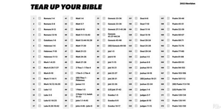 Tear Up Your Bible Reading Plan PDF: Transform Your Daily Devotions