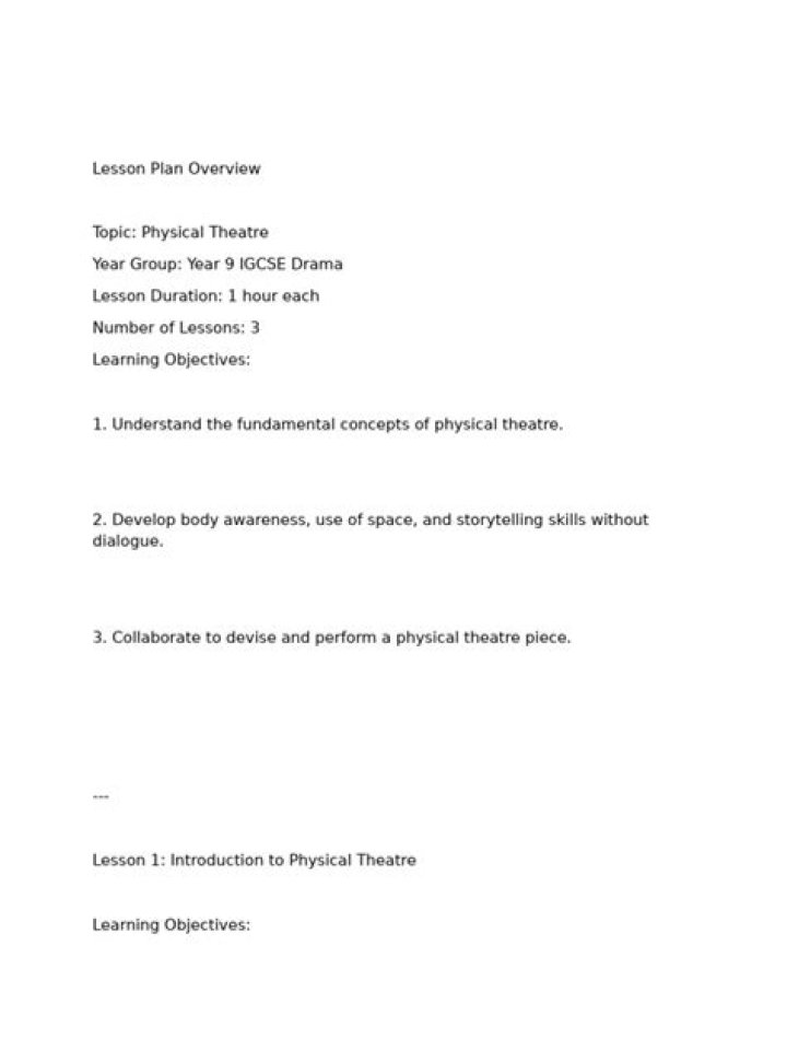 Technical Theatre Lesson Plans PDF for Educators