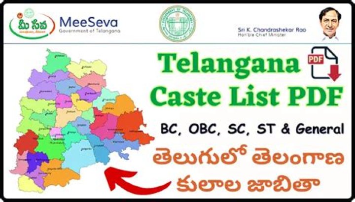 Telangana Caste List PDF – Full Detailed Guide